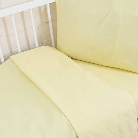 Детское постельное бельё (однотонное, цвет желтый) — магазин dt-37.ru