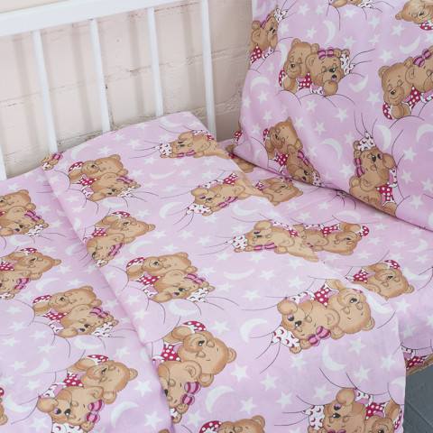 Детское постельное бельё «Соня» (цвет розовый) — магазин dt-37.ru