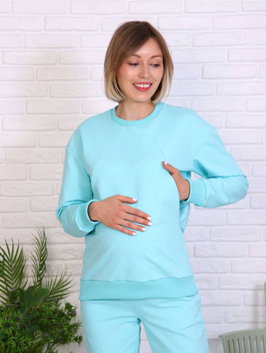 Костюм для беременных «Футер» (ментол) — магазин dt-37.ru