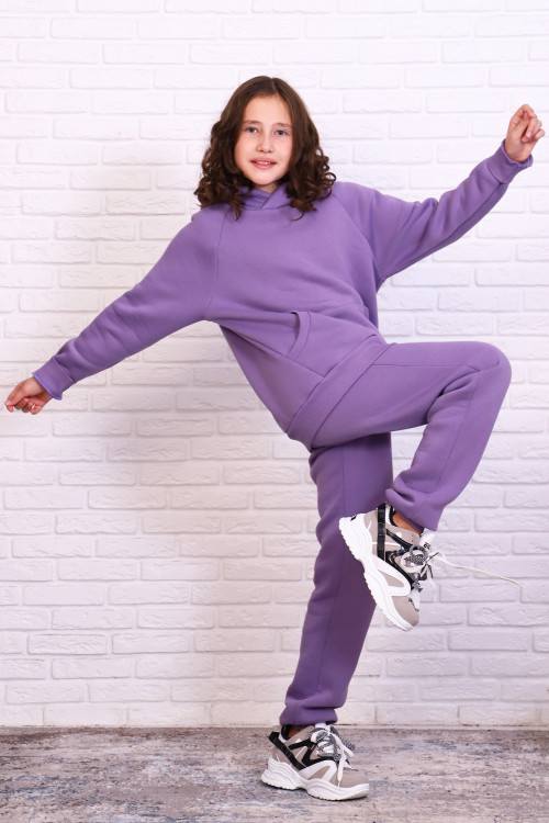 Спортивный костюм для девочек «Аляска» (лиловый) — магазин dt-37.ru