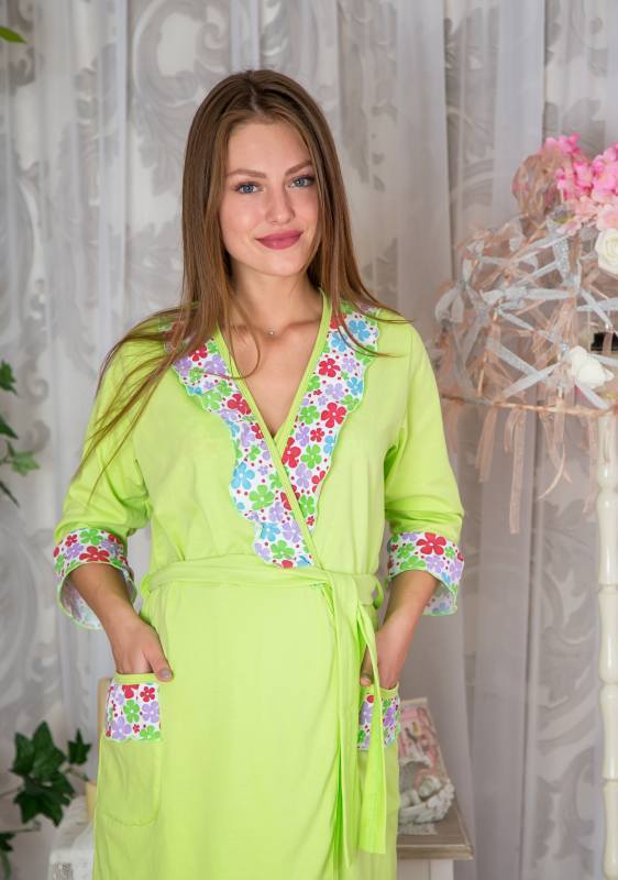Комплект для дома и роддома «Анна» цвет салат — магазин dt-37.ru