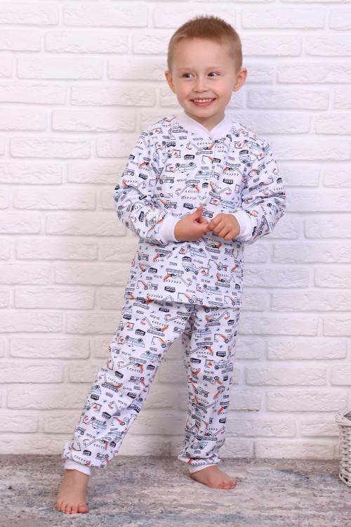 Тёплая пижама для мальчиков (микс, футер с начёсом) — магазин dt-37.ru