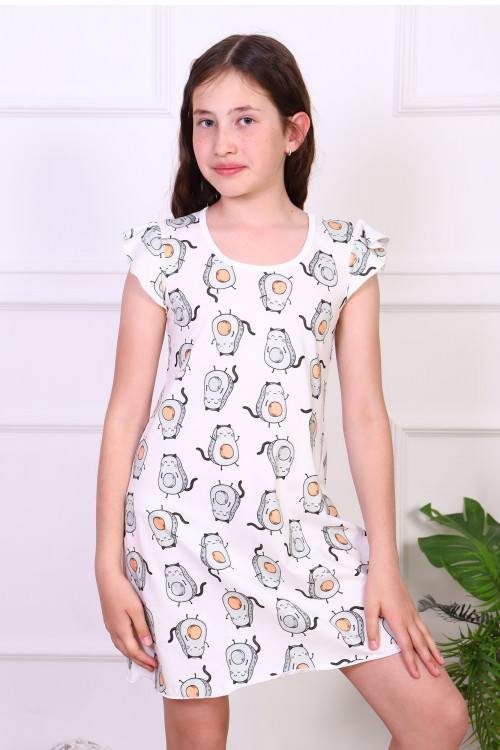 Пижамы, сорочки для девочек (магазин) Сорочка для девочек «Авокэт» (кулирка)