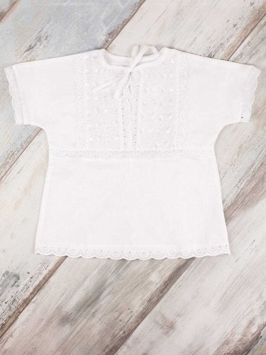 Крестильные комплекты для новорождённых (магазин) Рубашка крестильная модель 2 (ситец)