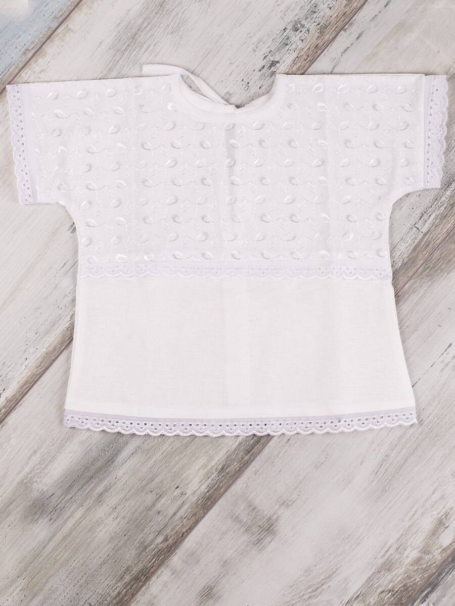 Крестильные комплекты для новорождённых (магазин) Рубашка крестильная модель 3 (ситец)