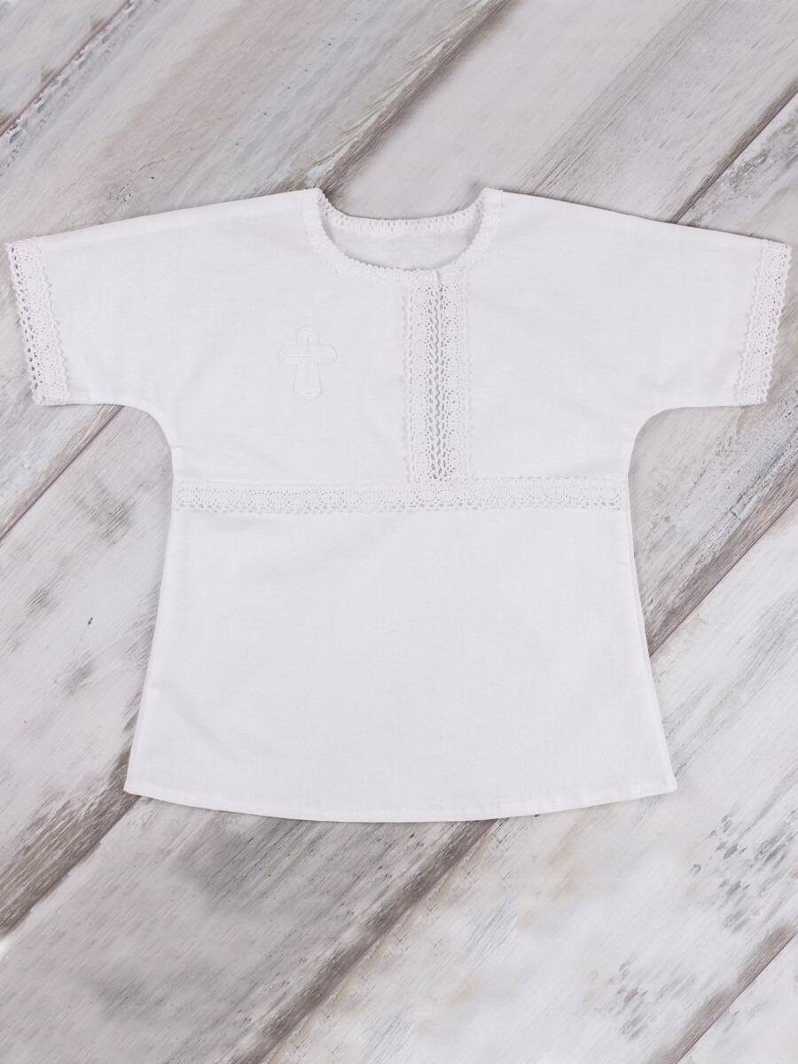 Крестильные комплекты для новорождённых (магазин) Рубашка крестильная модель 4 (ситец)
