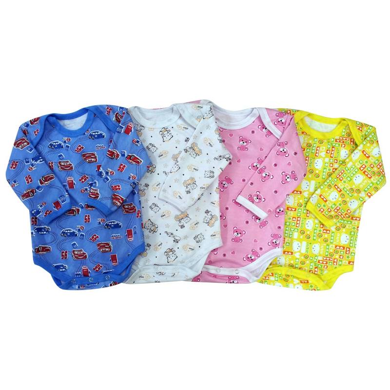 Одежда для новорожденных от 0 до 3 месяцев (магазин) Боди длинный рукав (футер)