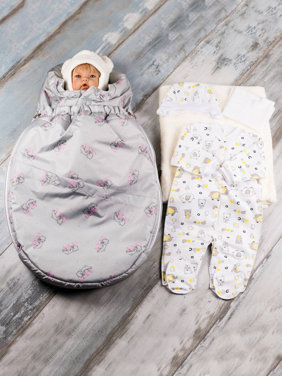 Комплект на выписку для новорожденных «Капитошка» (6 предметов) — магазин dt-37.ru