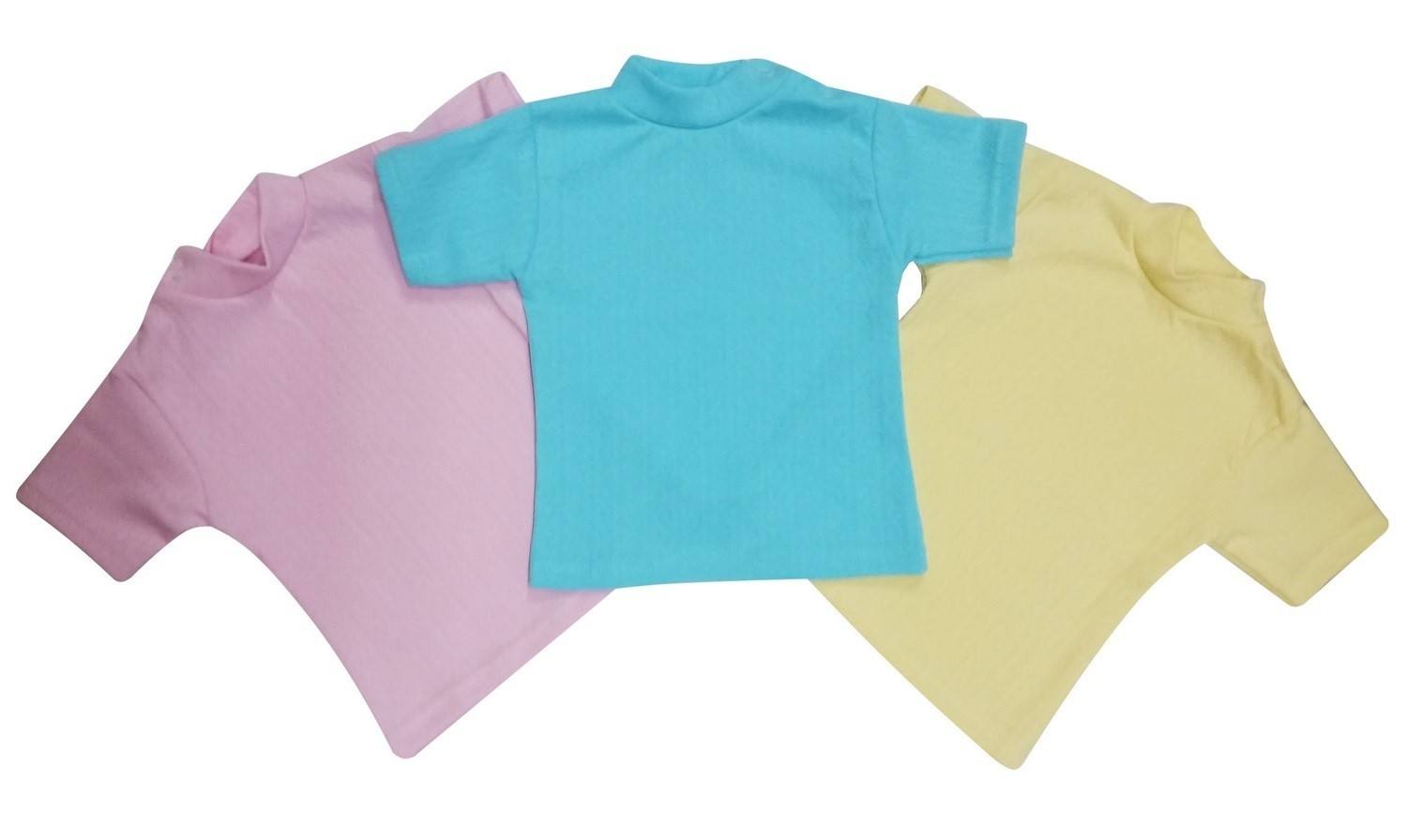 Кофты, футболки для новорождённых (магазин) Футболка «Кнопка» (интерлок-ажур)