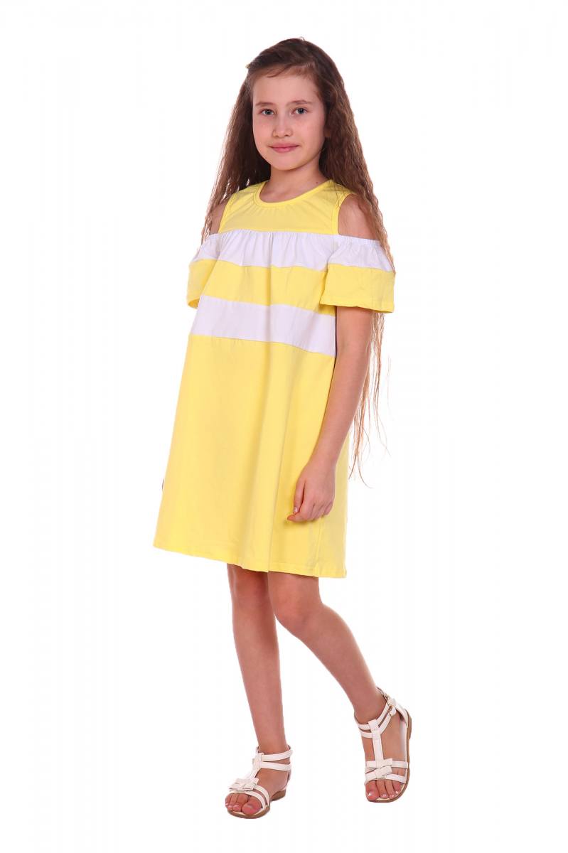 Платье «Радуга» (жёлтый) — магазин dt-37.ru